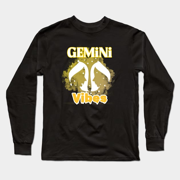 Gemini vibes Long Sleeve T-Shirt by RoseaneClare 